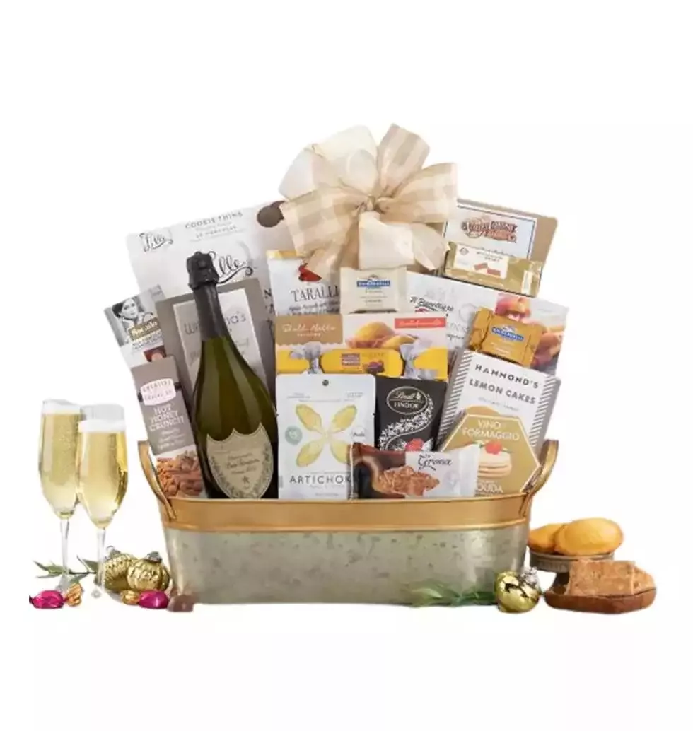 A Classy Champagne Gift Basket