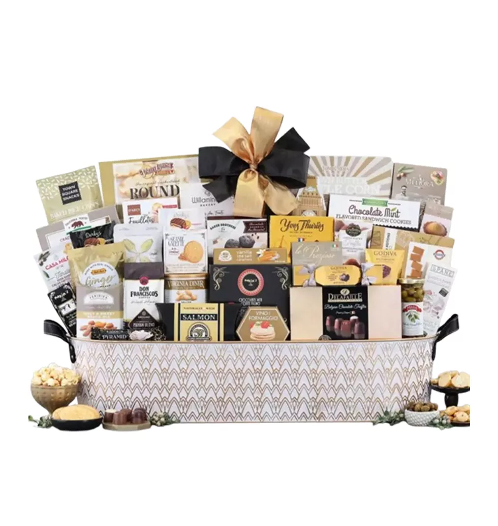 Gourmet Delights Extravaganza Gift Basket