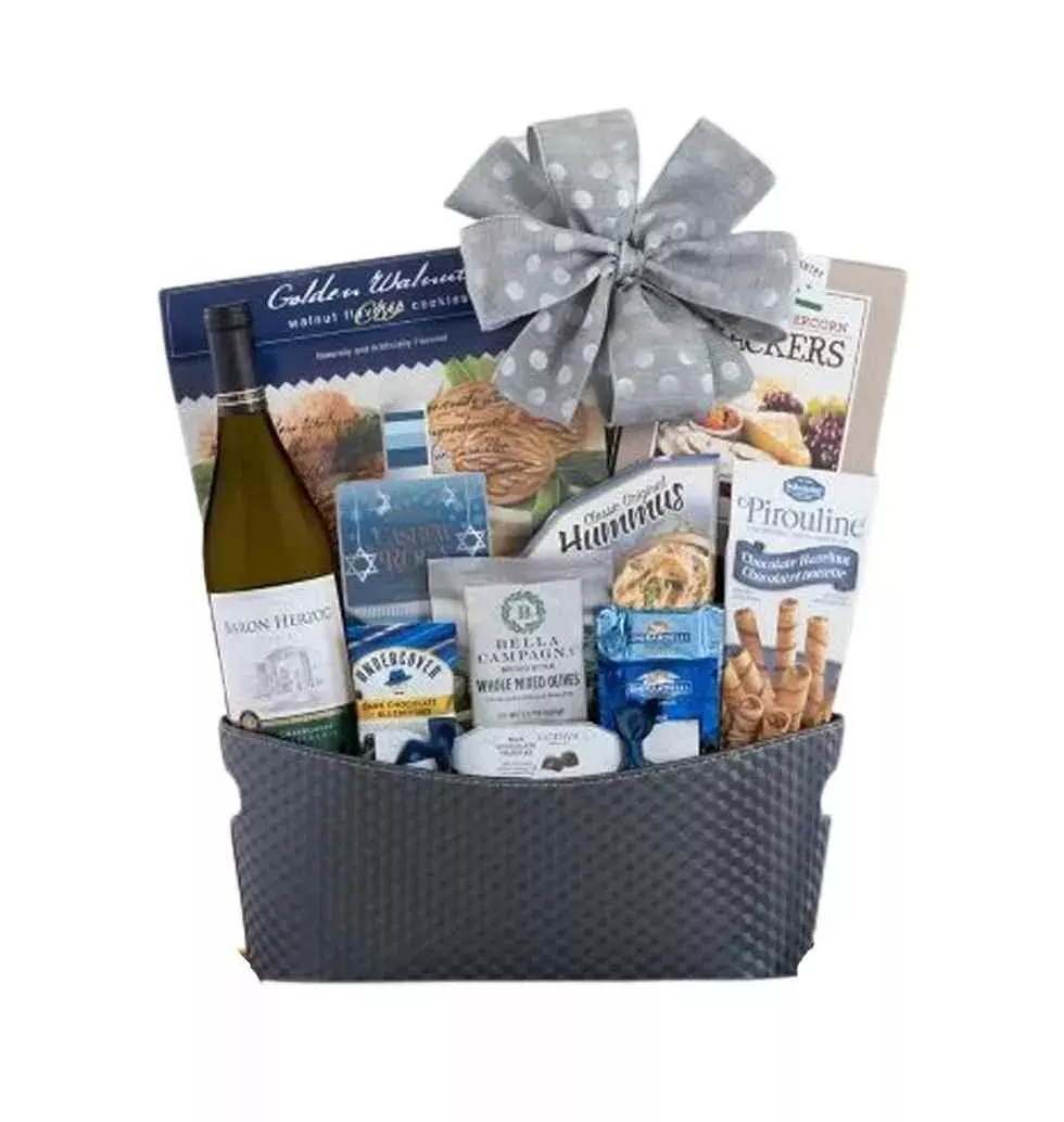 Kosher Chardonnay Wine Gift Basket