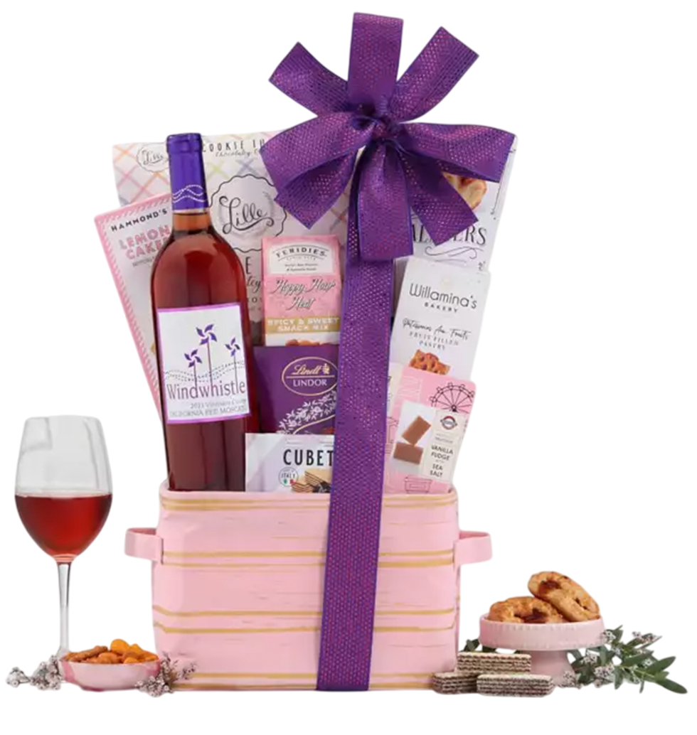 Moscato Wine Gift Basket Celebrations