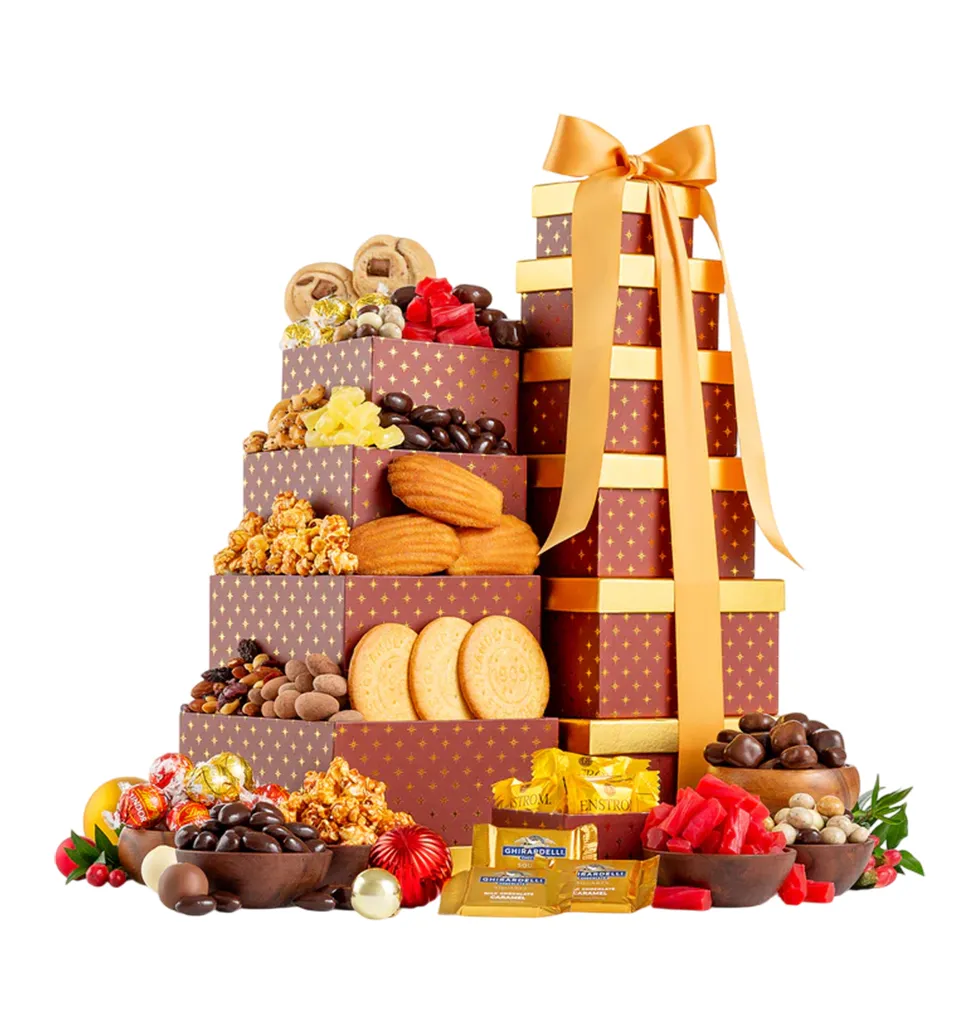 Festive Gourmet Treat Tower