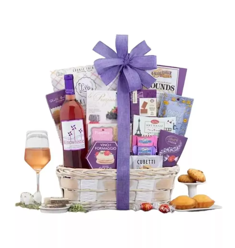 Red Moscato Delight Gift Basket