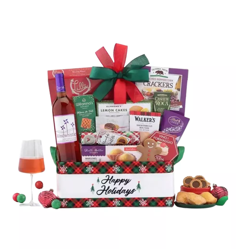 Red Moscato Delight Gift Basket