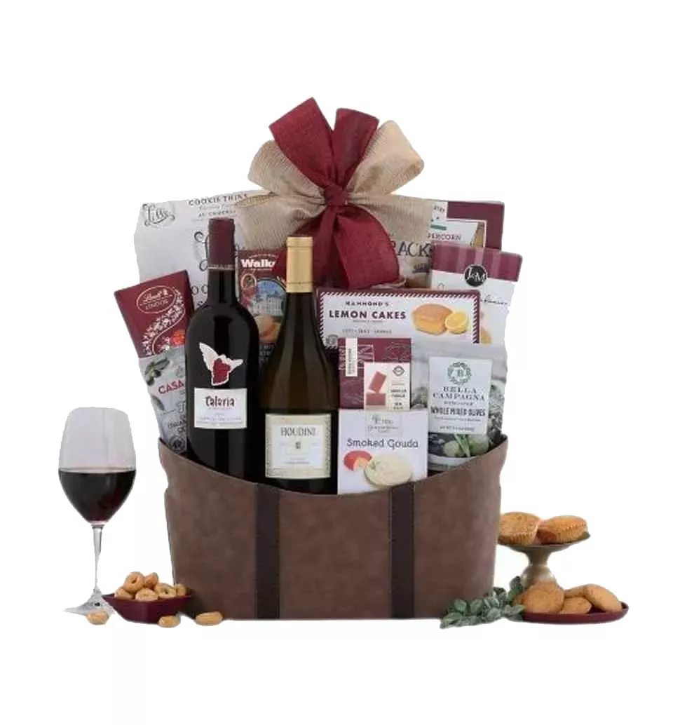 Sonoma And Napa Wine Delight Basket