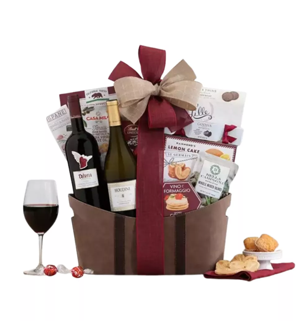 Sonoma And Napa Wine Delight Basket