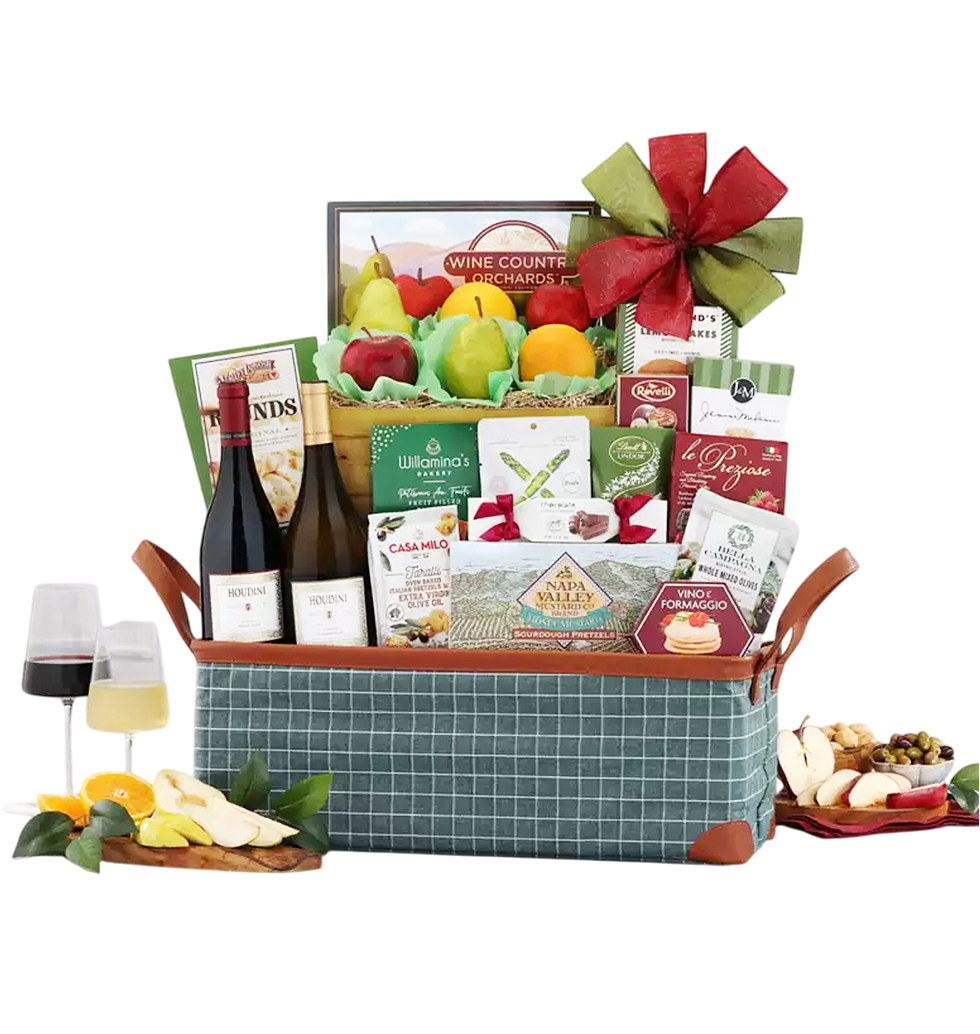 Gourmet Harmony Wine & Fruit Indulgence Hamper