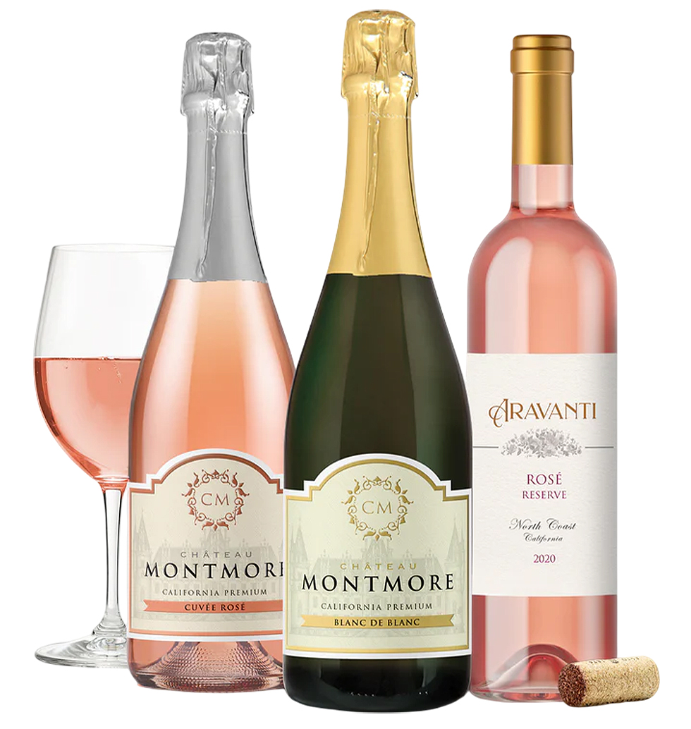 Elegant Sparkling Wine Trio Combo