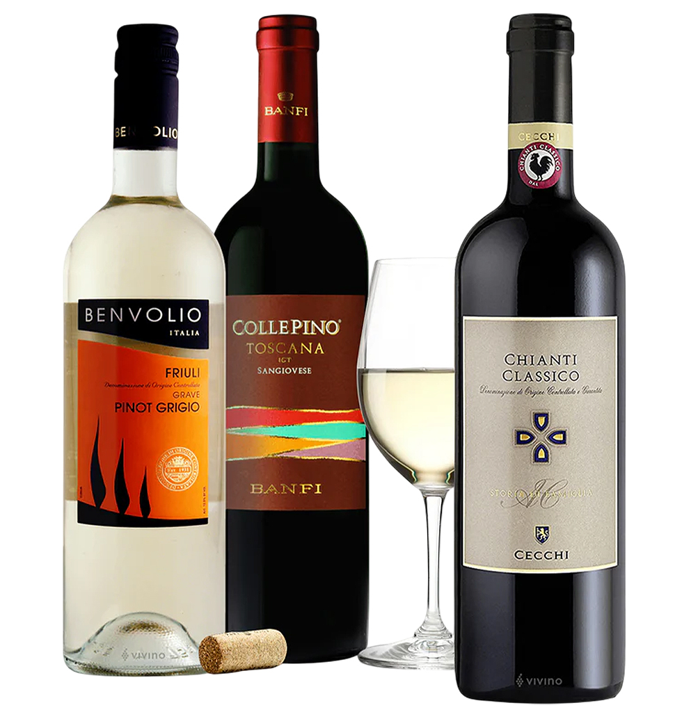 Italian Vineyard Treasures Wine Set