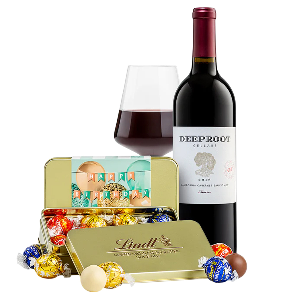 Birthday Wine & Chocolate Hamper