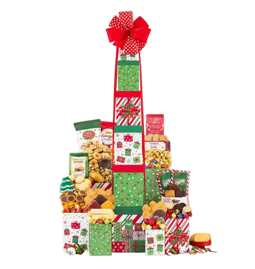 Gourmet Holiday Treats Tower