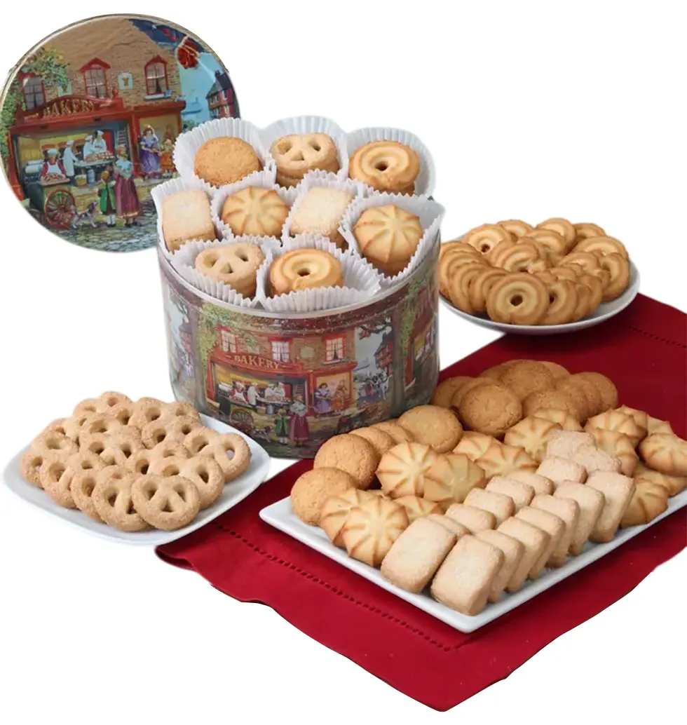 Festive Butter Cookie Gift Box