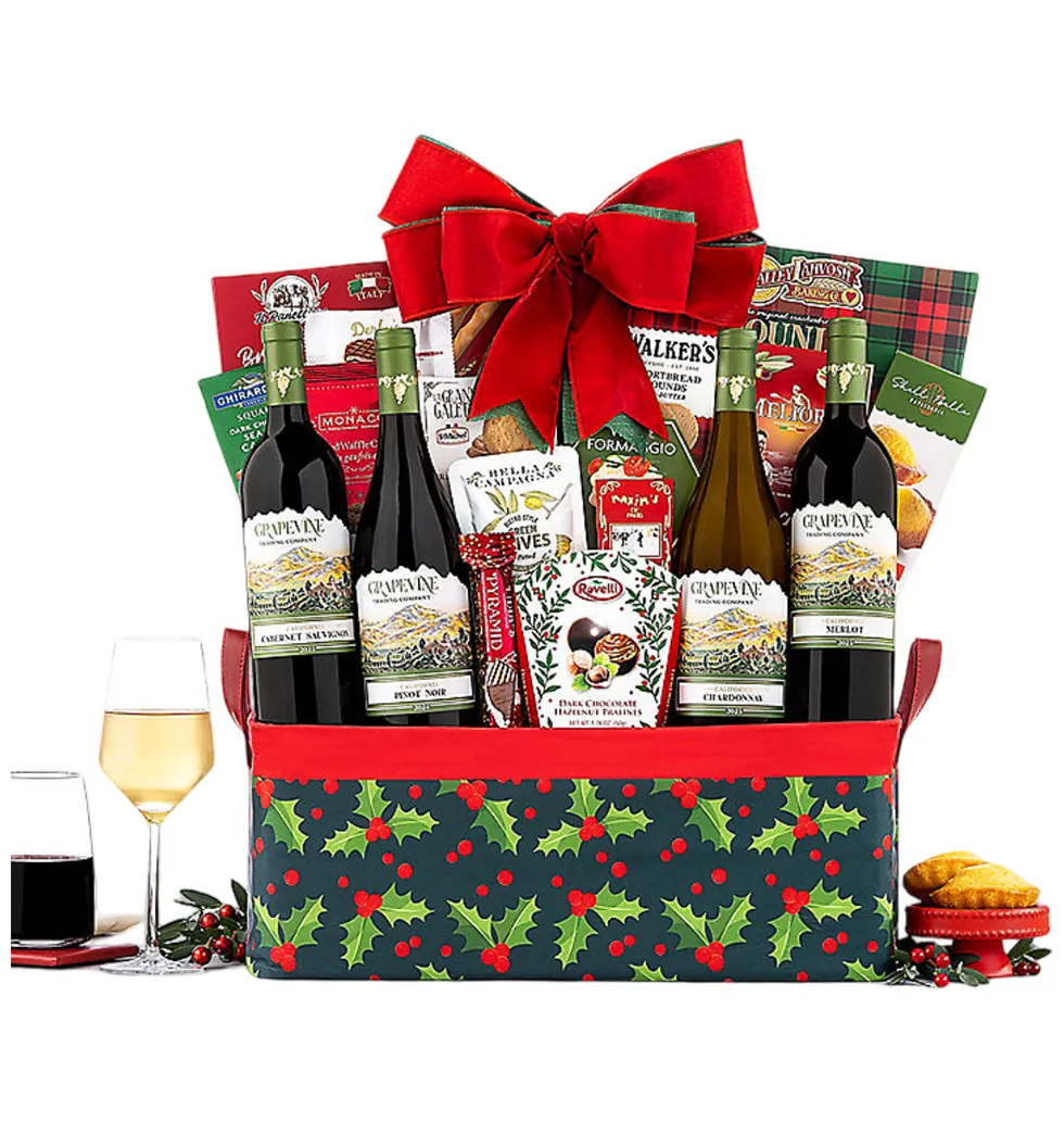 Classic Wine & Gourmet Treats Set