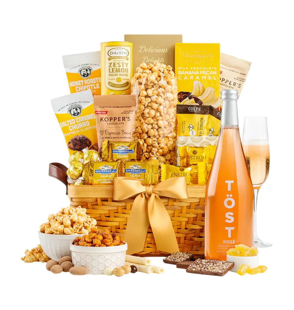 Elegant Sparkling Gourmet Delight Box