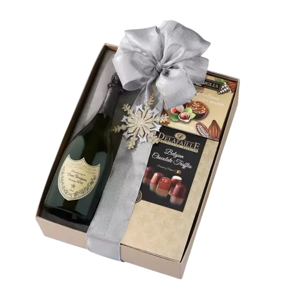 Exquisite Christmas Champagne Delight Set