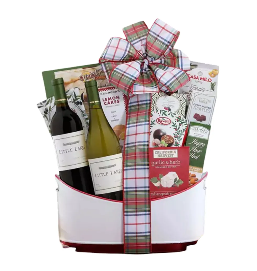 Festive Wine & Snack Extravaganza Pack