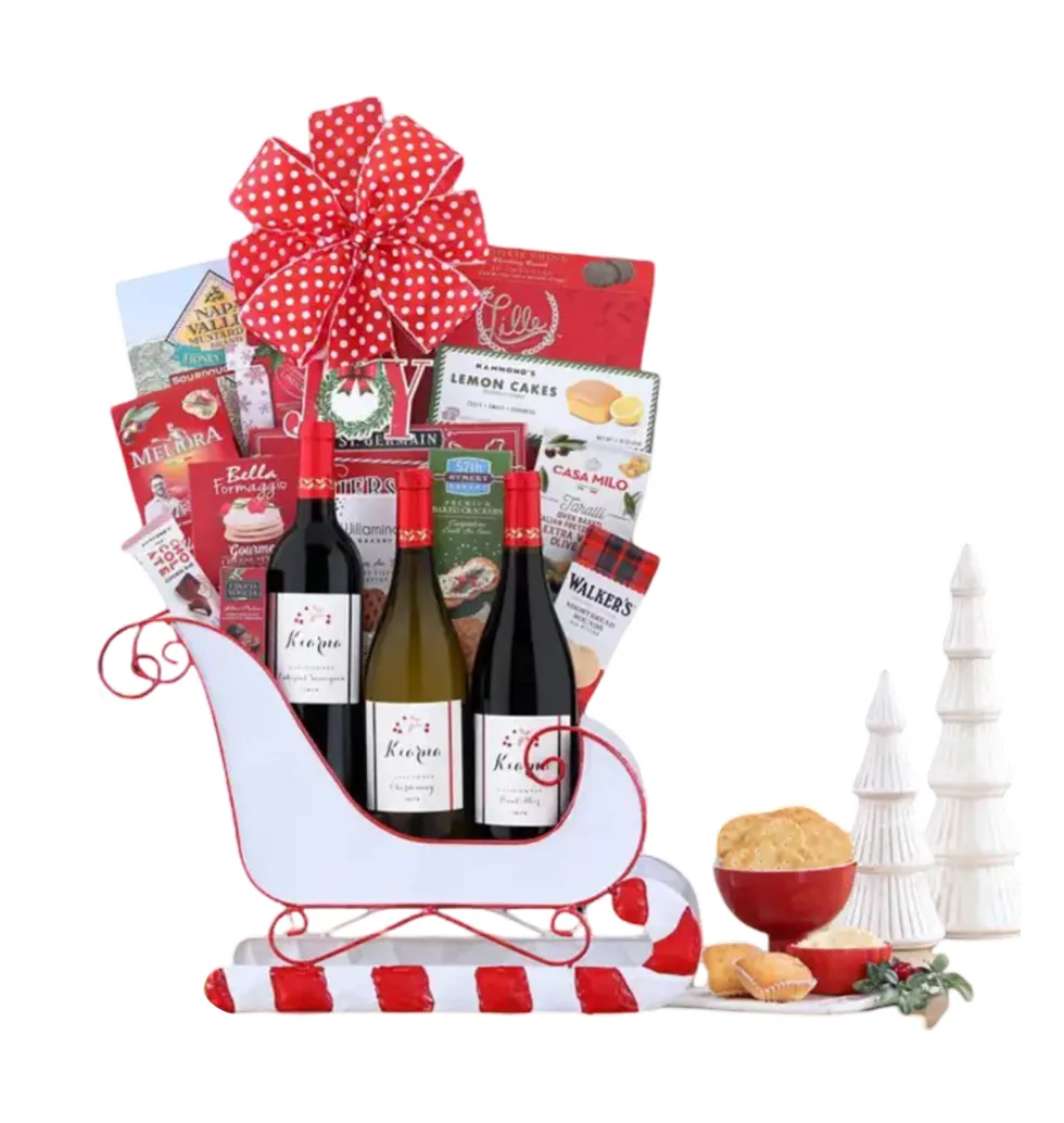 Elegant Wine Selection & Snacks Pack
