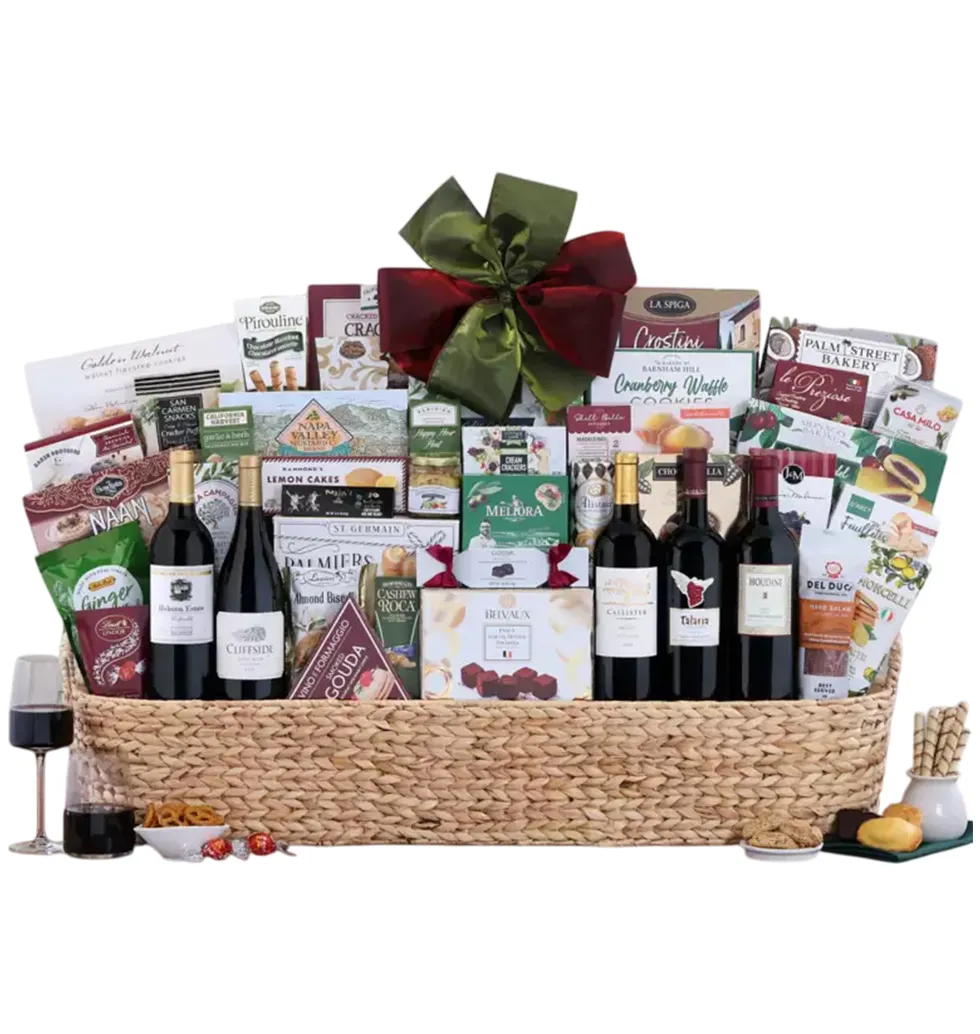 Multi-Wine & Artisan Snacks Hamper