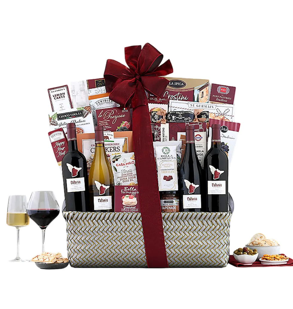 Sonoma County Wine & Artisan Snack Basket