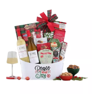 Premium White Wine & Snacks Hamper